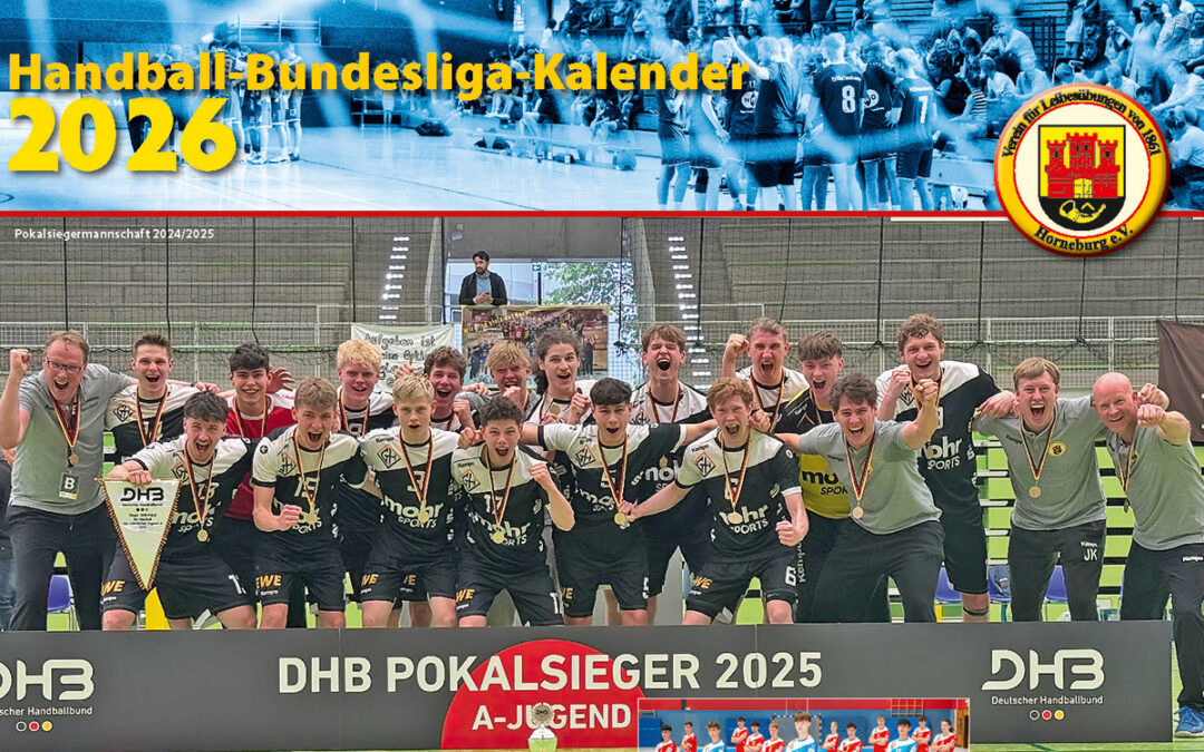 Ab sofort erhältlich: Handball-Kalender 2026 zu Gunsten der Sparte