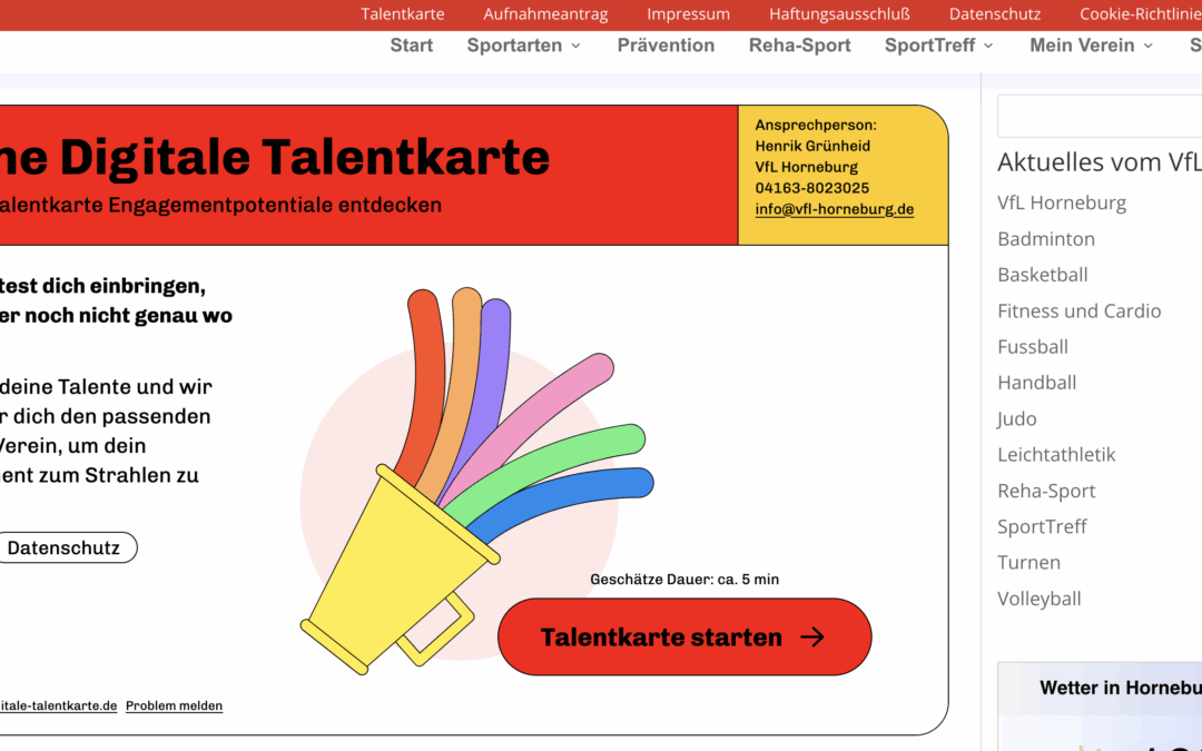 Digitale Talentkarte – Wir brauchen Dich !!!