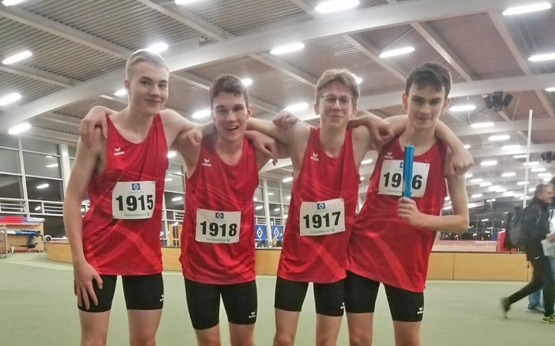 Qualifikation der U16 Sprinter für die Niedersächsischen Meisterschaften im ersten Staffelrennen trotz Wechselpanne