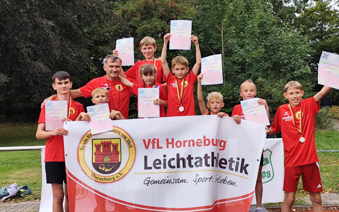 Die Horneburger Mittelstreckenathleten holen zahlreiche Podestplätze